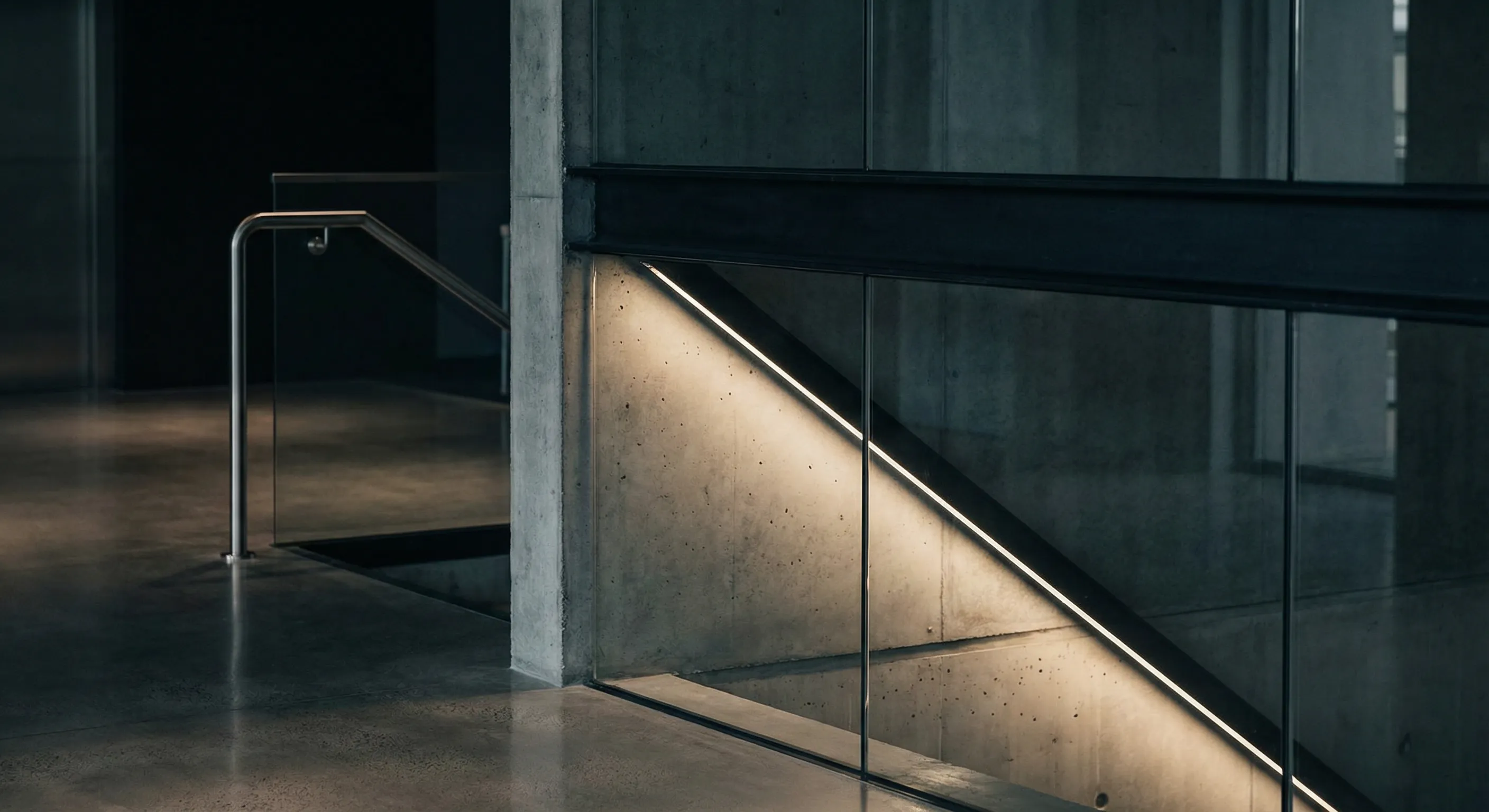 High-end modern architectural interior detail